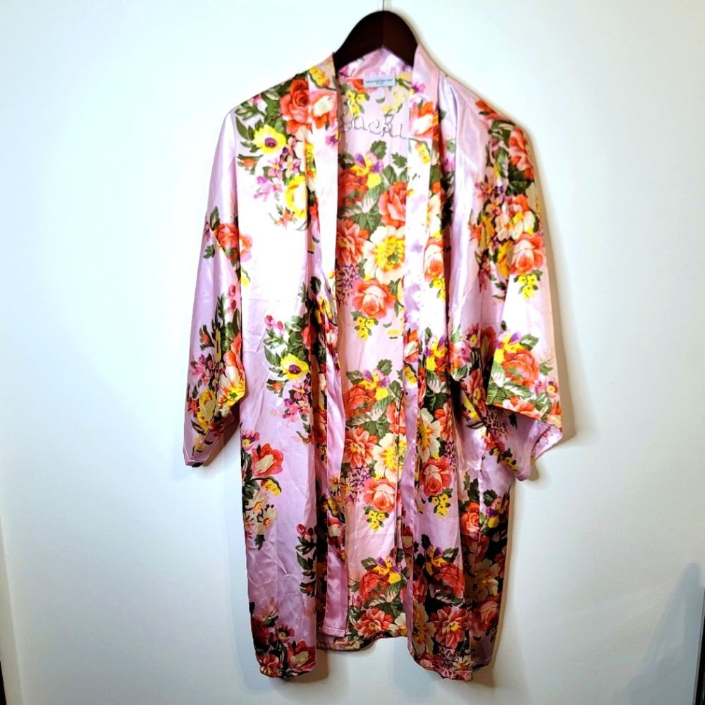 Weddington Way Floral Kimono Robe One Size